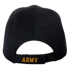 Officially Licensed United States Army Embroidered Black Baseball Cap