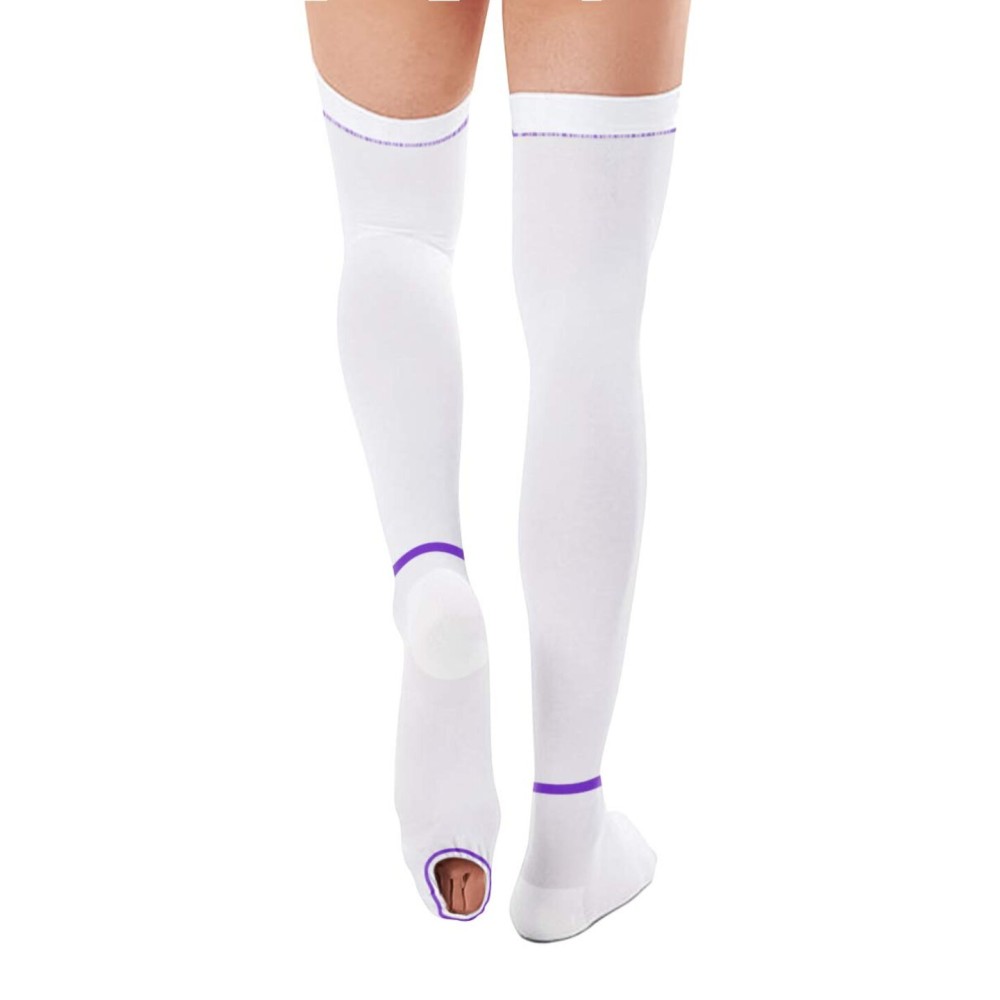 T.E.D. Anti Embolism Stockings Thigh High Knee High for Women Men, 15-20 mmHg Compression TED Hose with Inspect Toe Hole T.E.D. Anti Embolism Stockings Thigh High Knee High for Women Men, 15-20 mmHg Compression TED Hose with Inspect Toe Hole