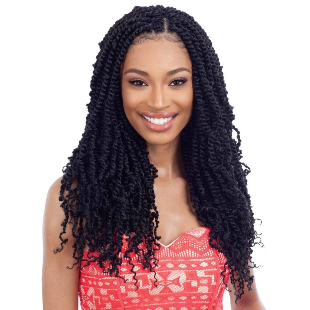 MULTI PACK DEALS! FreeTress Crochet Braids Spring Twist 18 (3-PACK, 1B)