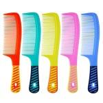 zYoung 5 Pcs Combs for Women, Tooth Comb Set, Styling Essentials Round Comb with Handle