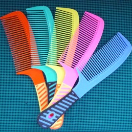 zYoung 5 Pcs Combs for Women, Tooth Comb Set, Styling Essentials Round Comb with Handle