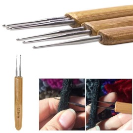 5 Pcs Dreadlocks Tool Set Includes 3 Pcs Dreadlocks Crochet 1 Hook 2 Hooks 3 Hooks Hair Weaving Needle Crochet, 2 Pcs Crochet Hair Tools Interlocking Dreadlock Needle Accessories for Braid Craft