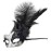 Costume Mask Feather Masquerade Mask Halloween Mardi Gras Cosplay Party Masque (Couple Silver Black)