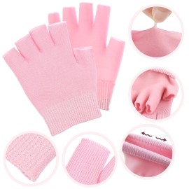 Heallily Moisturizing Gloves 1 Pair of Gel Moisturizing Gloves Gel Therapy Glove Manicure Gloves for Dry Cracked Hands Treatment for Women Girls Heallily Moisturizing Gloves 1 Pair of Gel Moisturizing Gloves Gel Therapy Glove Manicure Gloves for Dry Cracked Hands Treatment for Women Girls
