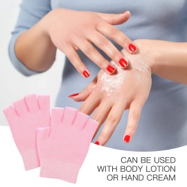 Heallily Moisturizing Gloves 1 Pair of Gel Moisturizing Gloves Gel Therapy Glove Manicure Gloves for Dry Cracked Hands Treatment for Women Girls Heallily Moisturizing Gloves 1 Pair of Gel Moisturizing Gloves Gel Therapy Glove Manicure Gloves for Dry Cracked Hands Treatment for Women Girls