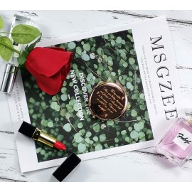 Fnbgl Sister Gifts from Sister Brother, Sisters Birthday Gift Ideas, Rose Gold Compact Mirror with Treasured Message for Mother\'s Day, Birthday, Christmas, Graduation and Special Celebration