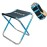 AOUTACC Folding Stool with Carry Bag, Aluminum Alloy Bracket Lightweight Portable Camping Stool for Outdoor Fishing Hiking Backpacking Travelling BBQ (Blue, Large-11.8x11x11.4)