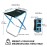 AOUTACC Folding Stool with Carry Bag, Aluminum Alloy Bracket Lightweight Portable Camping Stool for Outdoor Fishing Hiking Backpacking Travelling BBQ (Blue, Large-11.8x11x11.4)