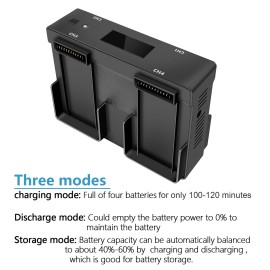 Hanatora Mavic 2 Zoom/Pro Battery Wall & Car Charger for DJI Mavic 2 Zoom/Pro Drone,5 in 1 Charging Hub with Charging,Discharging,Storage Charging