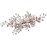 CROWN GUIDE Gold Rhinestone Bridal Hair Comb Barrette Handmade Flower Clip Pin Wedding Hair Accessories Pieces for Women Rose Gold