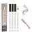Microblading Eyebrow Pen 4 Pack Black Brow Pencil 3D Waterproof Eyebrow Pen Waterproof Eyebrow Pencil Micro-Fork Tip Brow Pen Natural All Day Eyebrow Makeup