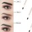 Microblading Eyebrow Pen 4 Pack Black Brow Pencil 3D Waterproof Eyebrow Pen Waterproof Eyebrow Pencil Micro-Fork Tip Brow Pen Natural All Day Eyebrow Makeup