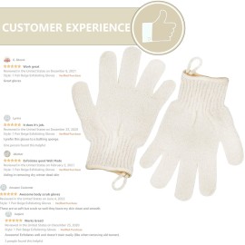 Exfoliating Glove - Body Scrub For Smooth And Soft Skin - Body Exfoliator For Ingrown Hair Dead Skin Remover And Itchy And Flaky Skin - Scrubber Shower Accessories For Women And Men 1 Pair Glove