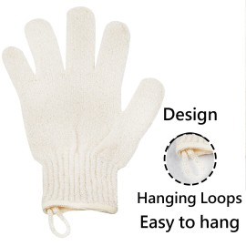 Exfoliating Glove - Body Scrub For Smooth And Soft Skin - Body Exfoliator For Ingrown Hair Dead Skin Remover And Itchy And Flaky Skin - Scrubber Shower Accessories For Women And Men 1 Pair Glove