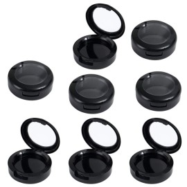 Lurrose 8pcs Empty Makeup Box Round Eyeshadow Storage Case - Travel Eyeshadow Container for Women & Girls