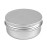Foraineam 60 Pack 1.7 oz / 50ml Round Aluminum Lip Balm Tin Cans with Screw Top Lids - Silver Cosmetic Sample Containers - Metal Empty Tins Travel Storage Jars for Salve, Spice, Candies or Crafts