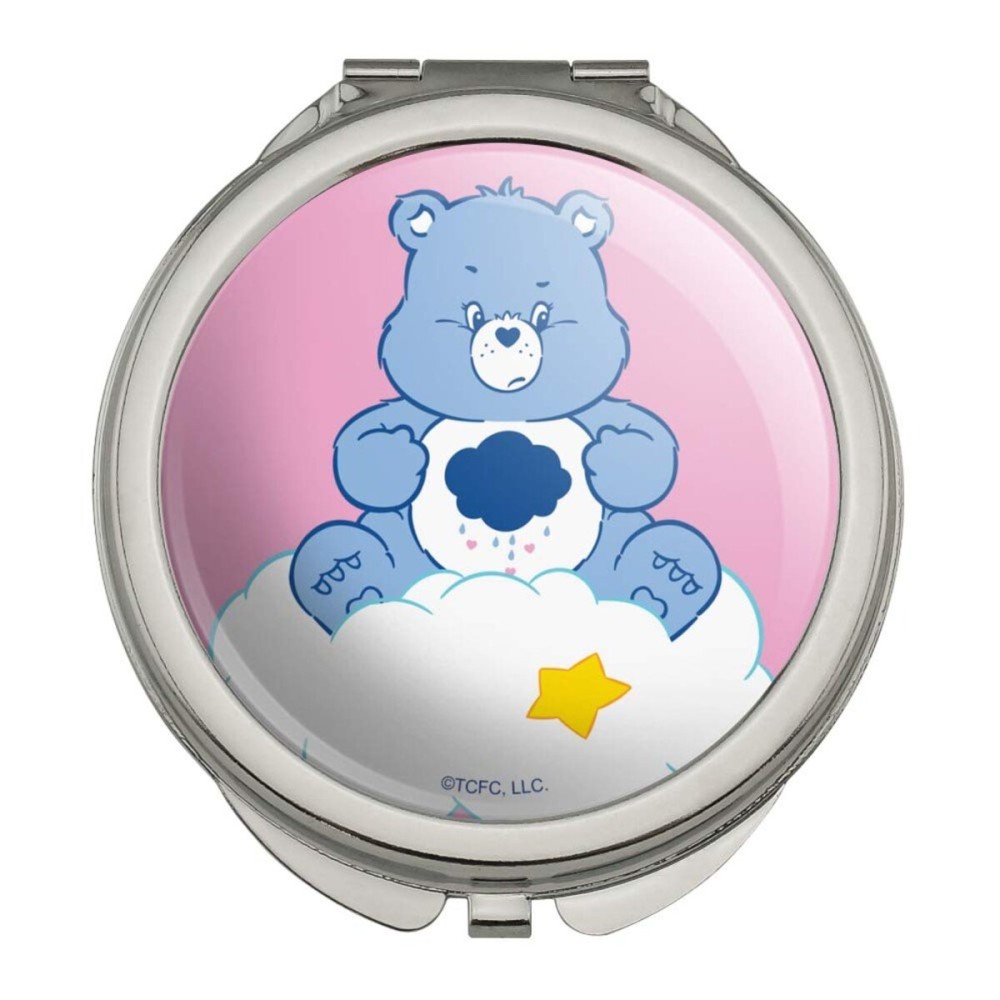 GRAPHICS & MORE Care Bears Grumpy Bear Compact Travel Purse Handbag Makeup Mirror