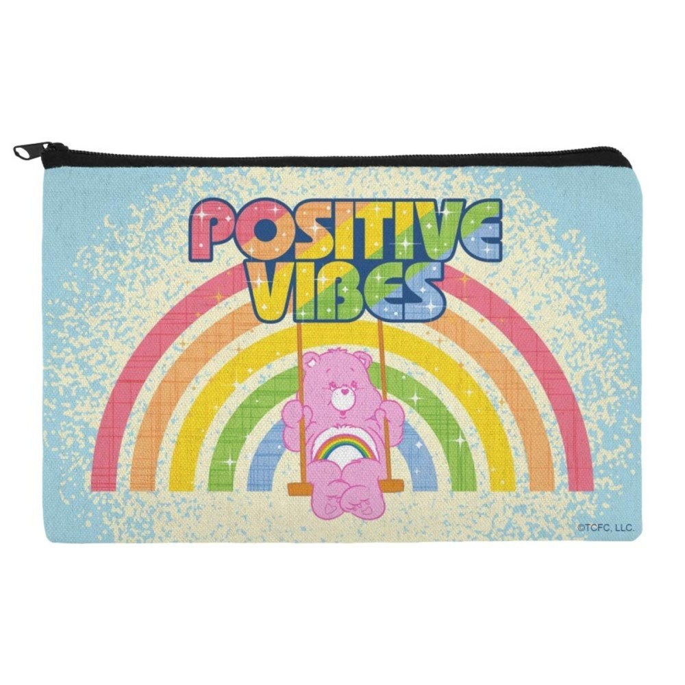 Care Bears Cheer Bear Positive Vibes Makeup Cosmetic Bag Organizer Pouch