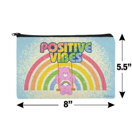 Care Bears Cheer Bear Positive Vibes Makeup Cosmetic Bag Organizer Pouch