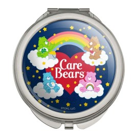 GRAPHICS & MORE Care Bears Classic Logo Group Compact Travel Purse Handbag Makeup Mirror