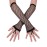 Kids Long Fishnet Gloves Girls Lace Fingerless Mesh Gloves Dance Performance Party Costume Accessory Black