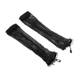 Kids Long Fishnet Gloves Girls Lace Fingerless Mesh Gloves Dance Performance Party Costume Accessory Black