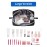 Narwey Makeup Bag Travel Cosmetic Bag Organizer Toiletry Bag Make Up Bags with Compartments for Women Girls (Large, Black)