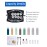 Narwey Makeup Bag Travel Cosmetic Bag Organizer Toiletry Bag Make Up Bags with Compartments for Women Girls (Large, Black)