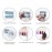 Tvoip 12 Pcs/Set Beauty Butterfly Mixed Designs Full Water Transfer Stickers Nail Art Decal Sticker Nail Accessories