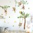 Runtoo Monkey and Tree Wall Decals Animals Jungle Wall Stickers TV Wall Dcor for Baby Nursery Kids Bedroom