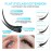 NAGARAKU Double Tips Ellipse Eyelash Extensions Lighter Thinner Flat Split Tips Individual Lash 0.15mm D curl 9mm Matte Black Faux Mink Classic False Lash Supplies 16 Rows