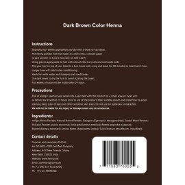 Natural Glory Dark Brown Henna (100 Gms) Natural Glory Dark Brown Henna (100 Gms)