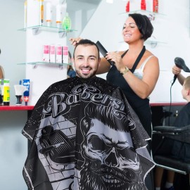 Cutting Hair Haircut Salon Barber Cape Hairdressing Apron Wrap Gown Nylon Haircuting Salon Cape Cutting Hair Haircut Salon Barber Cape Hairdressing Apron Wrap Gown Nylon Haircuting Salon Cape