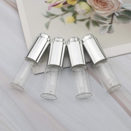 Kesell 10ml Essential Oil Dropper Bottles Transparent Glass Bottle with Silver Pressure Pump 0.3oz Refillable Portable Cosmetic Container for Travel Daily Life, Pack of 8 Kesell 10ml Essential Oil Dropper Bottles Transparent Glass Bottle with Silver Pressure Pump 0.3oz Refillable Portable Cosmetic Container for Travel Daily Life, Pack of 8