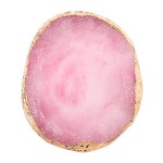 AKOAK 1 Pack Phnom Penh Resin Crystal Agate Palette Nail Art Gel Nail Polish Palette Nail Piece Display Tool,Pink