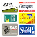 Astra-Derby-Shark-Tiger-Sharp Double Edge Razor Blades Sampler, 30 Blades