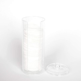 BBDOU Cosmetic Cotton Pad Holder - Acrylic Makeup Remover Organizer with Dispenser & Storage Rack BBDOU Cosmetic Cotton Pad Holder - Acrylic Makeup Remover Organizer with Dispenser & Storage Rack