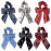 Cutewing Paisley Hair Scrunchies with Bow Hair Scarves Scrunchy Ponytail Holder Elastics Hair Bands Ribbon Hair Tie for Women Girls with 6PCS