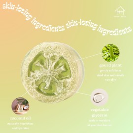 Honey Belle Exfoliating Loofah Soap 3-Pack Refresh - Exfoliating Bar Soap with Loofah Inside - Cleansing, Moisturizing, Nourishing, Scrubby Soap - Plant-Based, Eco-Friendly, Vegan, Cruelty-Free