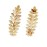 2 Pcs Toga Party Greek Goddess Costume - Gold Leaves Hair Barrettes
