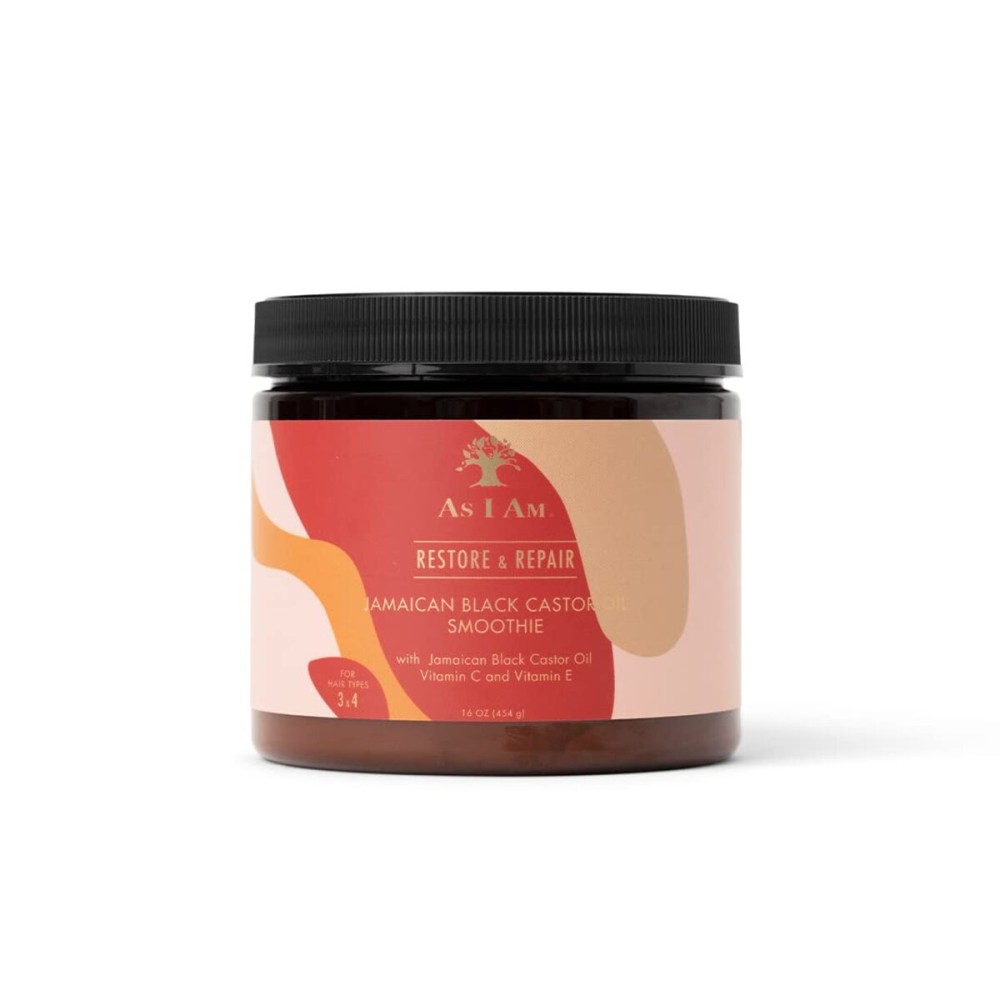 As I Am Jamaican Black Castor Oil Smoothie 16 oz - with Ceramide, Vitamin C & E - Enhanced Curl Definition - Lightweight - Strong Hold - Flake Free - Reduces Breakage & Tangles As I Am Jamaican Black Castor Oil Smoothie 16 oz - with Ceramide, Vitamin C & E - Enhanced Curl Definition - Lightweight - Strong Hold - Flake Free - Reduces Breakage & Tangles