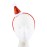 LUX ACCESSORIES Red Christmas Holiday Party Hat Fashionable Girls Headband