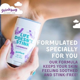 Natural Organic Deodorant Stick with Vanilla and Mint, Coconut Oil and Activated Charcoal, Aluminum Free Deodorant by Stinkbug Naturals, Vanilla Mint 2-Pack