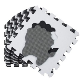 MQIAOHAM 18 Pieces Puzzle Play Mats, Soft Baby Play Mat, Kids Interlocking Foam Floor Tiles, Toddlers Carpet Playmats Animal G301018-P051HBH