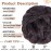 MORICA 1PCS Messy Hair Bun Hair Scrunchies Extension Curly Wavy Messy Bun Hair Synthetic Chignon Hairpieces for Women(2/33(Darkest Brown & Dark Auburn Mixed))