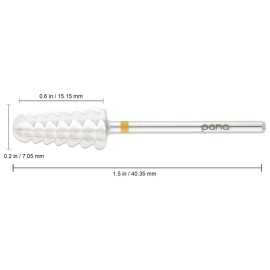 USA 1 PANA Volcano Shaped Nail Carbide Bit - 3/32 - One Way (2X Coarse, Silver)
