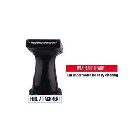 Barbasol Battery Powered Electric Ear and Nose Trimmer With Stainless Steel Blades, Foil Attachment, Detail Trimmer and Stand