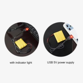 Fielect 4.8 V 250mA USB Charging Cable with SM-2P Connector Plug for RC Car Ni-MH Ni-CD Battery