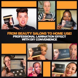 Eyebrow and Lash Lamination Kit | At Home DIY and Salon Use | 2in1 Professional Brow Lamination Kit and Lash Lift | Instant Lift For Fuller Eye Brows and Longer Eyelashes