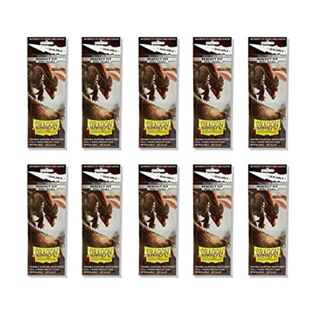 Dragon Shield 100 Standard Size Smoke Resealable Sleeves (10 Packs)